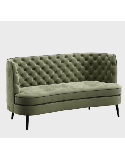 Chesterfield-inspired look Green Velvet Sofa