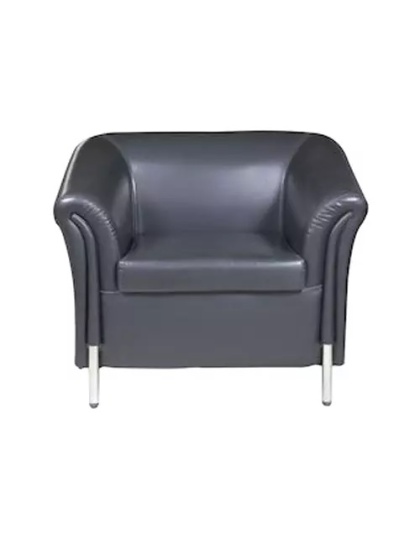 Moderna Black Leather Armchair