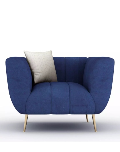 Luxe Velvet Lounge Sofa in Royal Blue